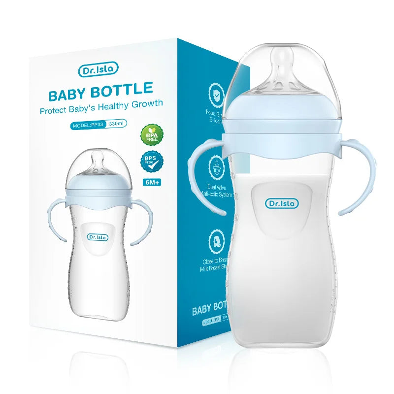BPA-Free Baby Feeding Bottle with Handle 150-330ML