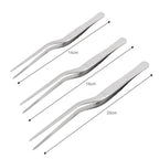 Kitchen Tweezers Stainless Steel – BBQ Food Clip & Cooking Tongs (1/3Pcs)
