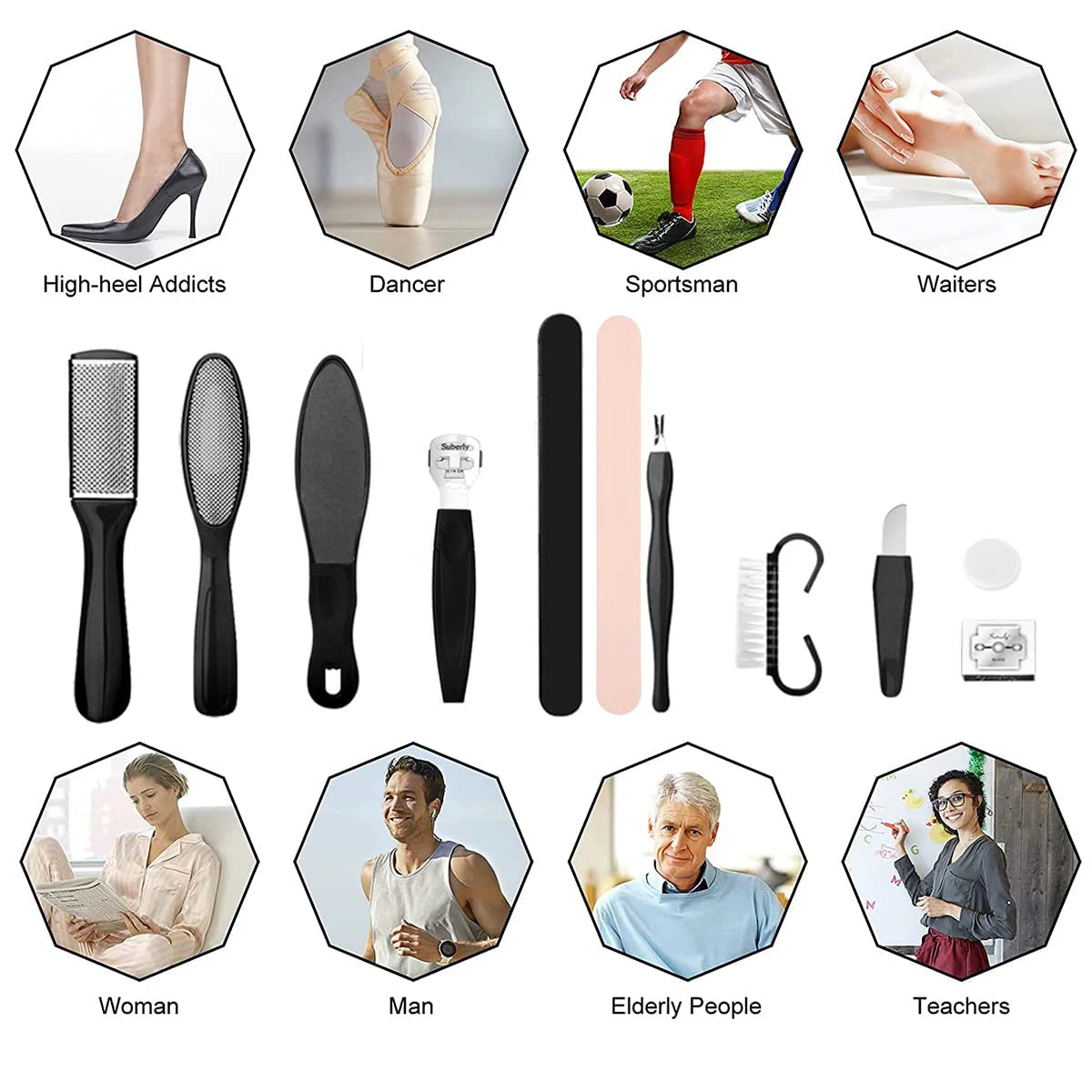 Professional Pedicure Kit Foot Care Set
