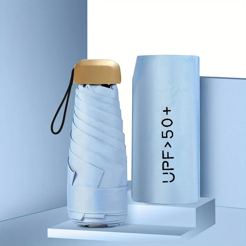 Buy Ultra Light Mini 5-Fold UV Sun Umbrella Pocket Capsule