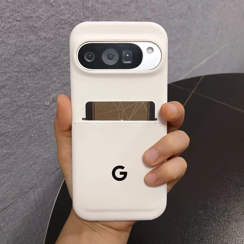 Business Leather Card Holder Case For Google Pixel 10 Pro XL 9 8A