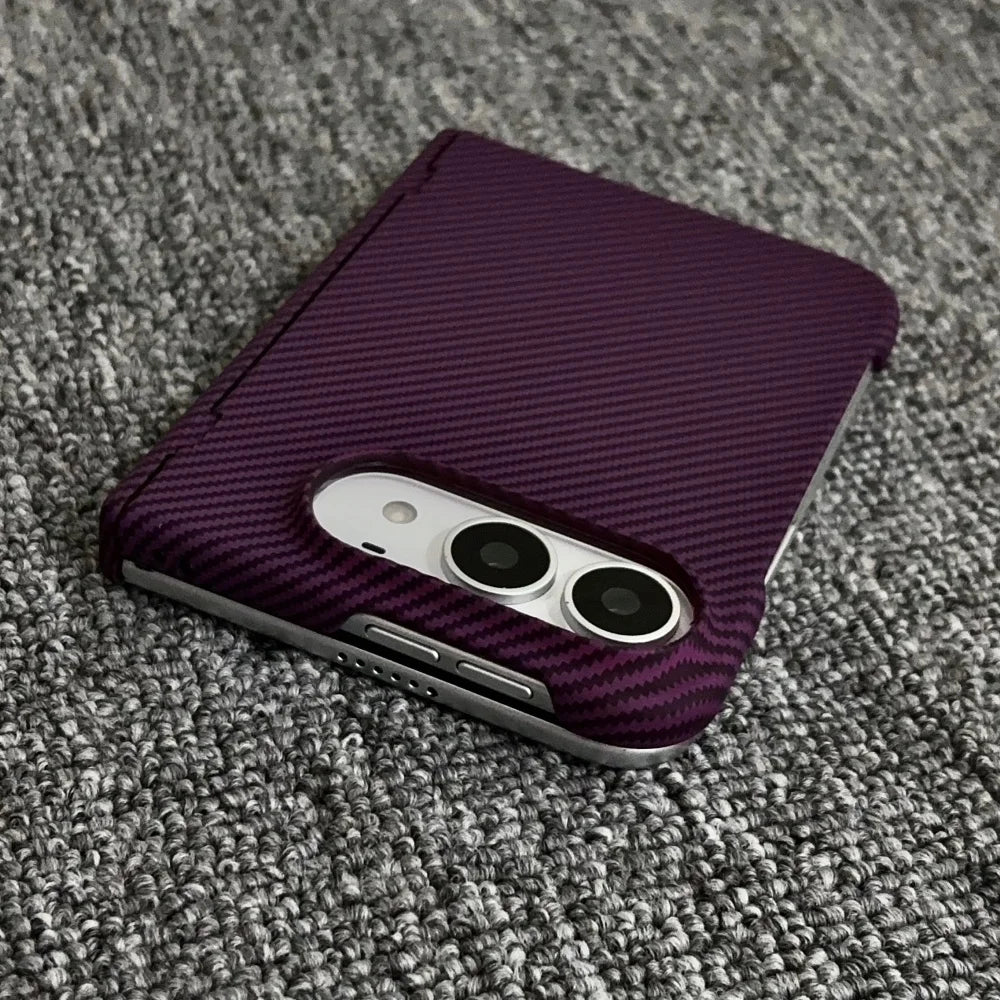 Carbon Fiber iPhone Duo Case | MagSafe Hinge Protection