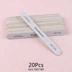 Wooden Nail File Set 100/180 Grit Manicure Pedicure Buffer