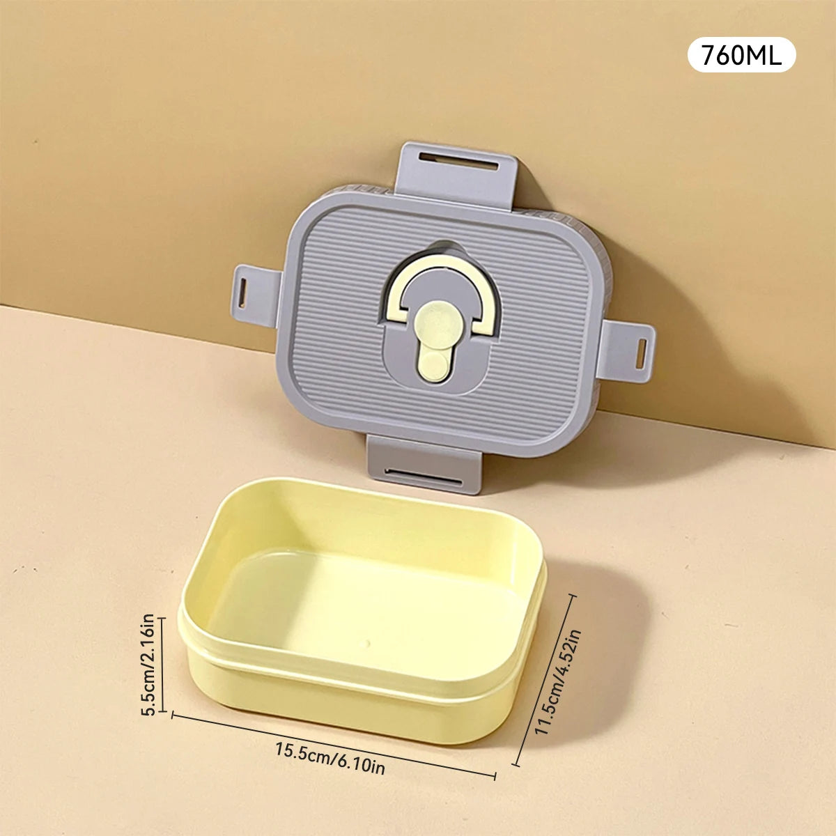 WORTHBUY Portable Lunch Box Leakproof Microwave Safe Bento Box