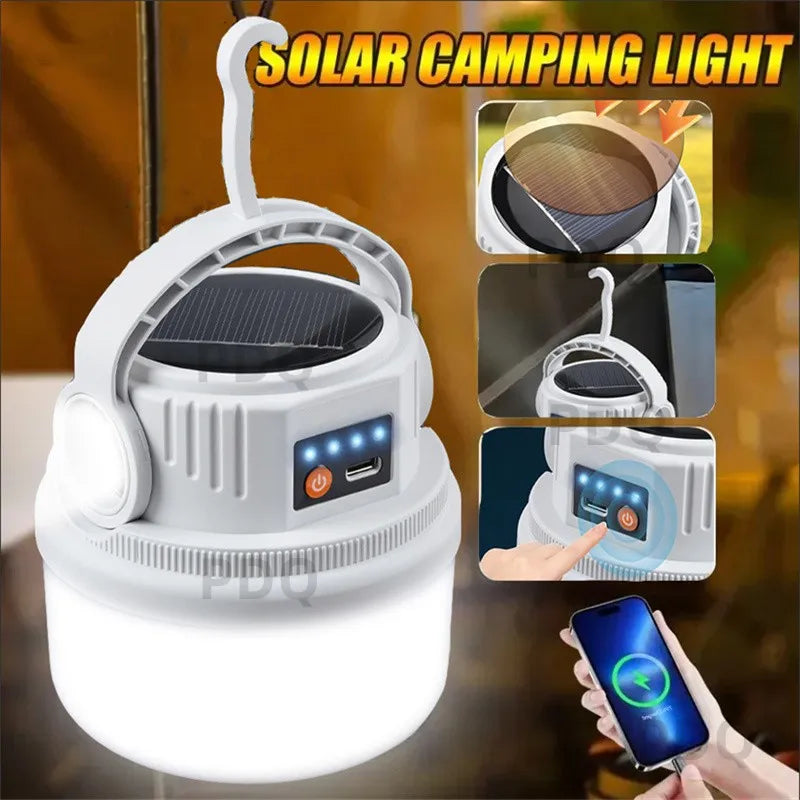 Solar Camping Light Waterproof LED Tent Lantern
