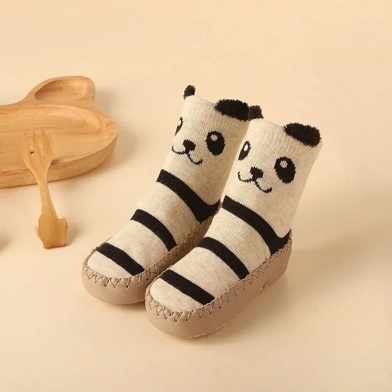 Baby Anti-Slip Floor Socks UK – Cute Cartoon Cotton Toddler Shoes