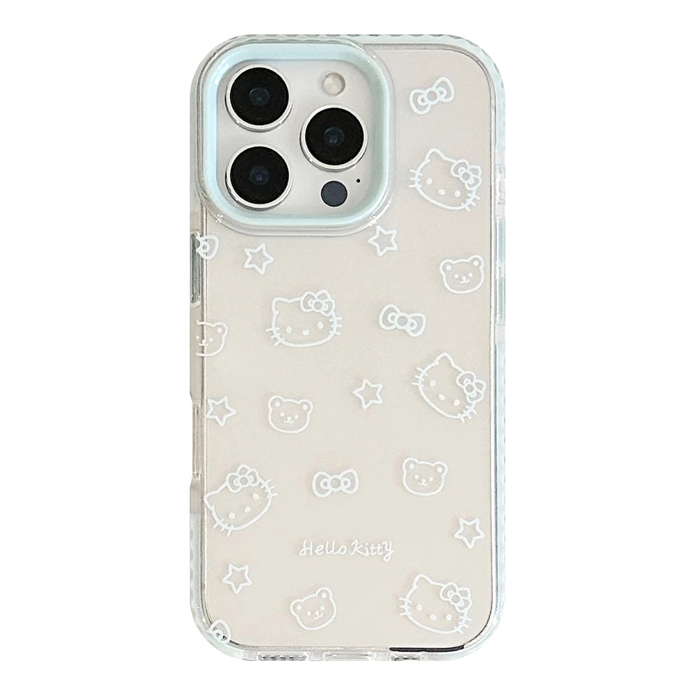 Cute Hello Kitty Transparent iPhone Case