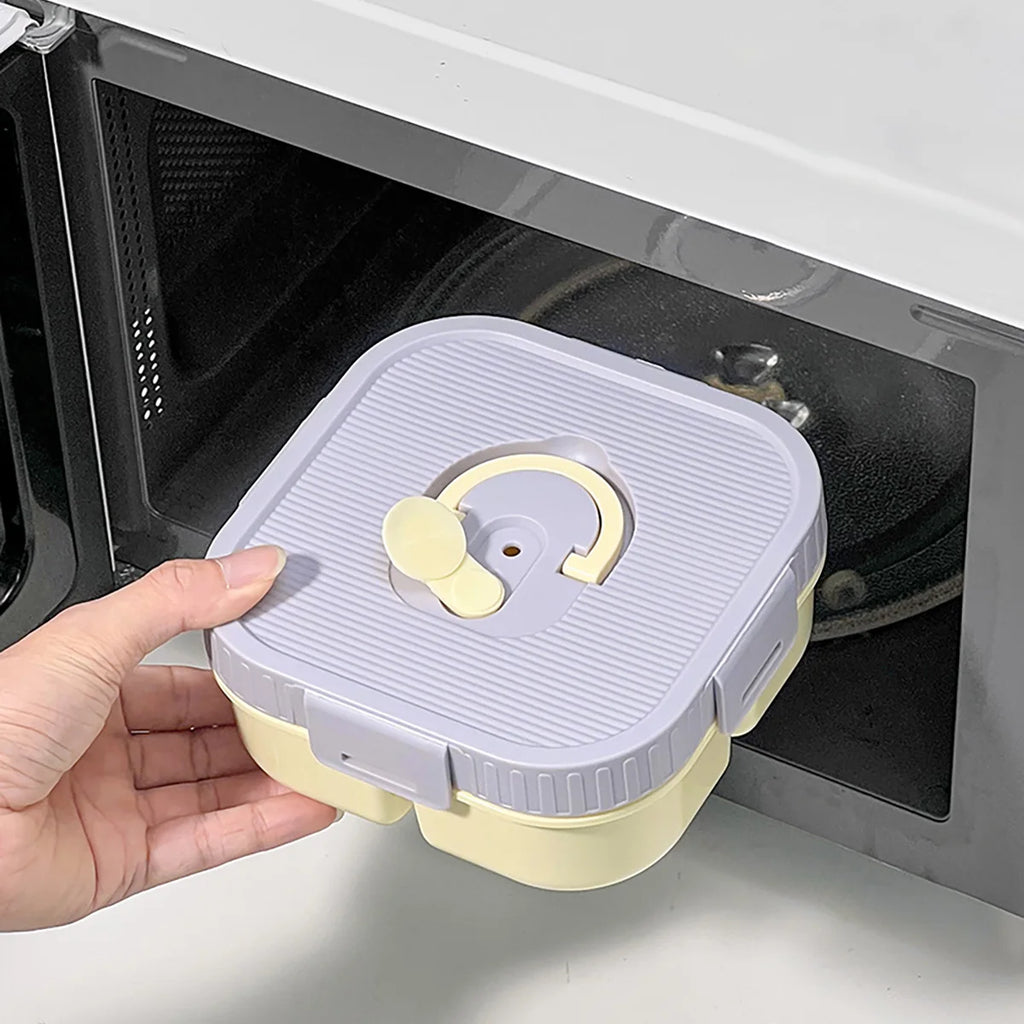 WORTHBUY Portable Lunch Box Leakproof Microwave Safe Bento Box