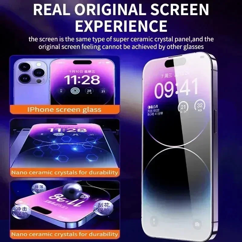 4K Tempered Glass Screen Protector for iPhone with Easy Alignment Kit Secondary image