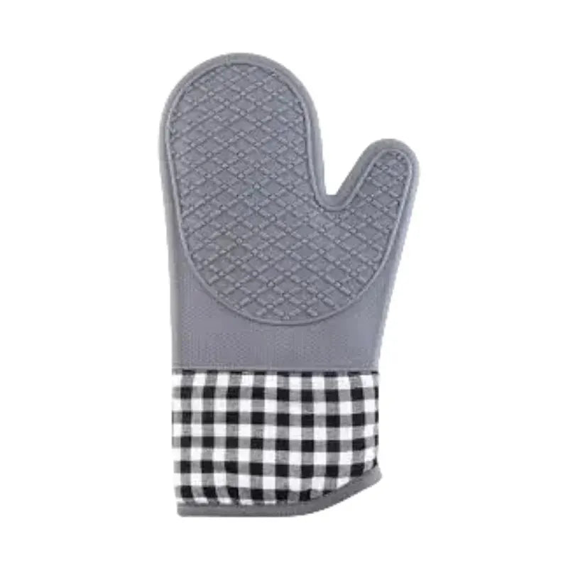 Silicone Insulated Gloves Heat Resistant Anti-Slip Kitchen Oven Mitts