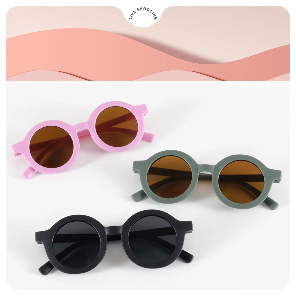 Kids Round Sunglasses 1–7 Years | UV Sun Protection