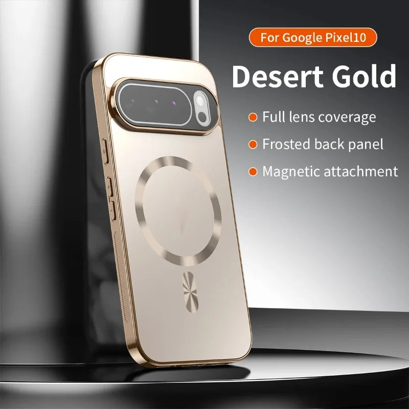 Magnetic Shockproof Matte Case For Google Pixel 10 Pro XL 9A 8A 7A
