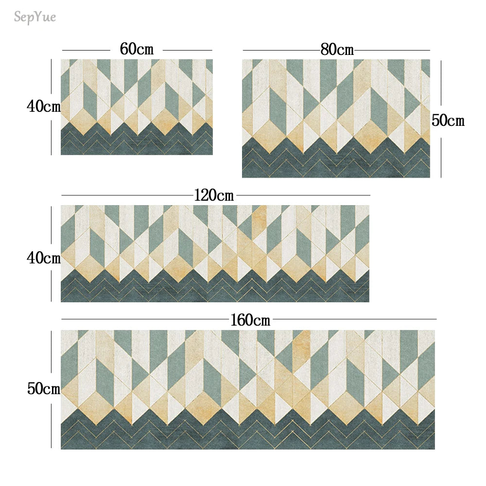 High-End Kitchen Rug Waterproof Non-Slip Washable Entrance Doormat