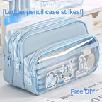 Transparent Pencil Case Large Capacity Storage Bag