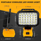 Cordless LED Work Light for DeWalt 20V Battery