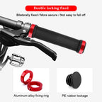 MTB Bicycle Handlebar Grips Anti-Slip Alloy Lock Rubber Bike Grips