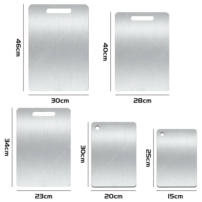 WXCOO Stainless Steel Cutting Board Double-Sided