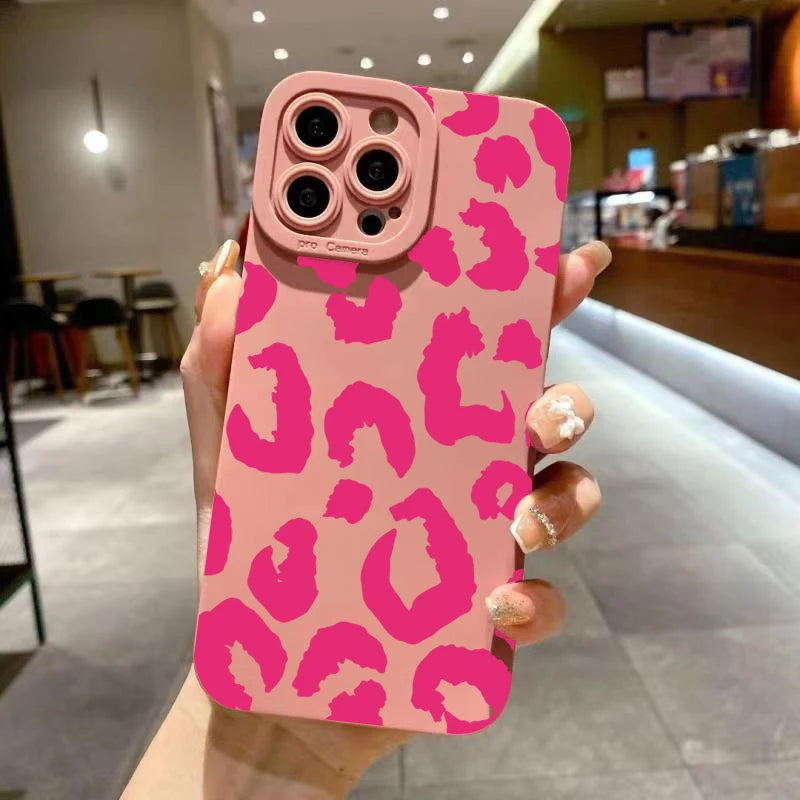 Leopard Camera Protection Phone Case for iPhone 17 16 15 14 13 Pro Max
