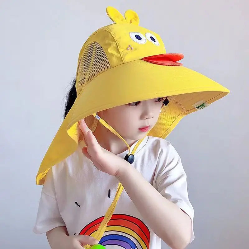 Kids UV Protection Sun Hat UK Large Brim Fisherman Beach Ha Main image