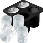 Diamond Rose Gun Shape Ice Cube Mold Silicone Cocktail Ice Maker Tray