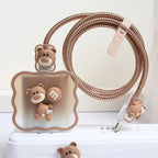 3D Pink Flower iPhone Charger Cover 18W/20W