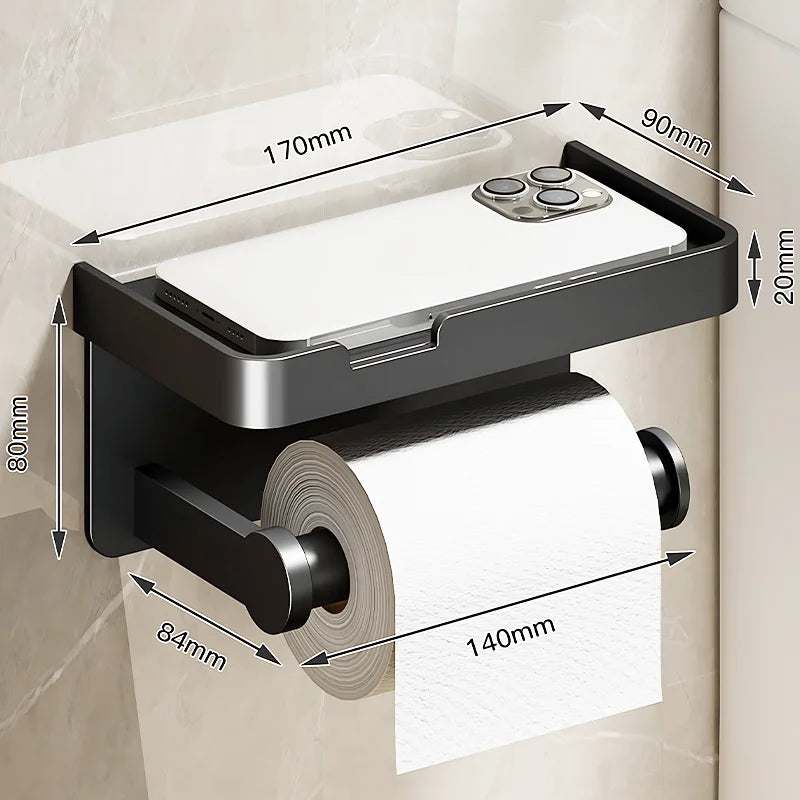 Aluminum Toilet Paper Holder