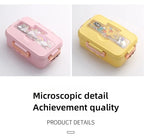 Cute Dinosaur Kids Lunch Box 3 Grid Bento Container for Students