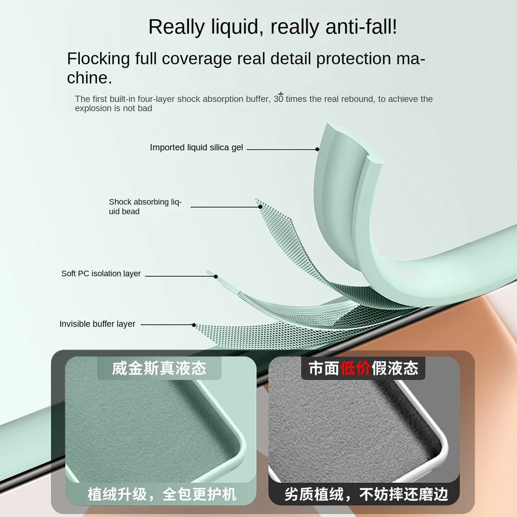 Luxury Liquid Silicone Case for Huawei Pura 80 Pro Plus & 80 Ultra