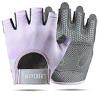 Cycling Gloves Half Finger Anti Slip Breathable Gym MTB Fitness