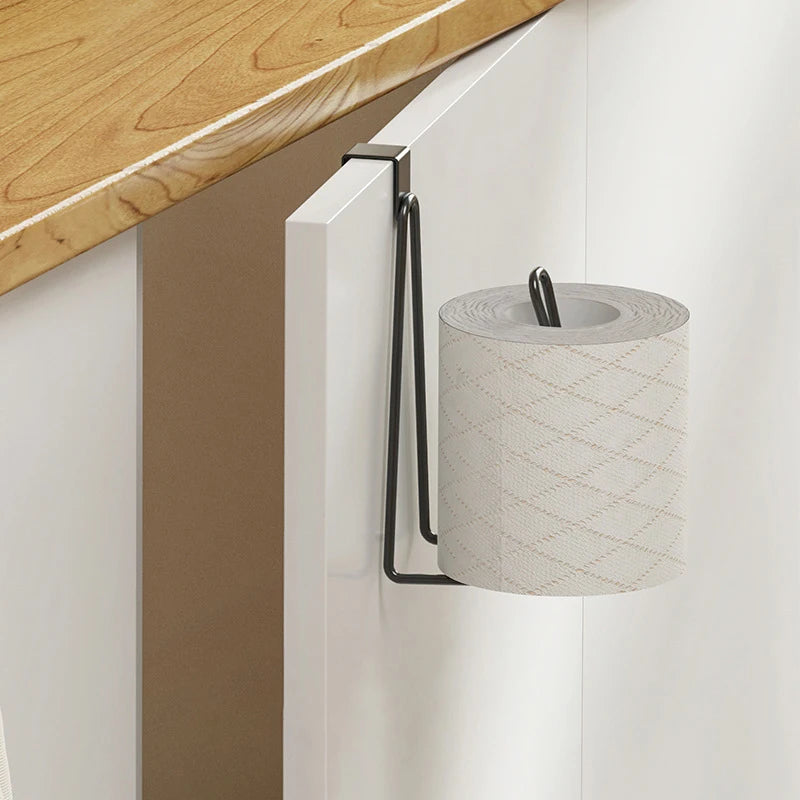 Toilet Paper Holder No Drill Bathroom Storage