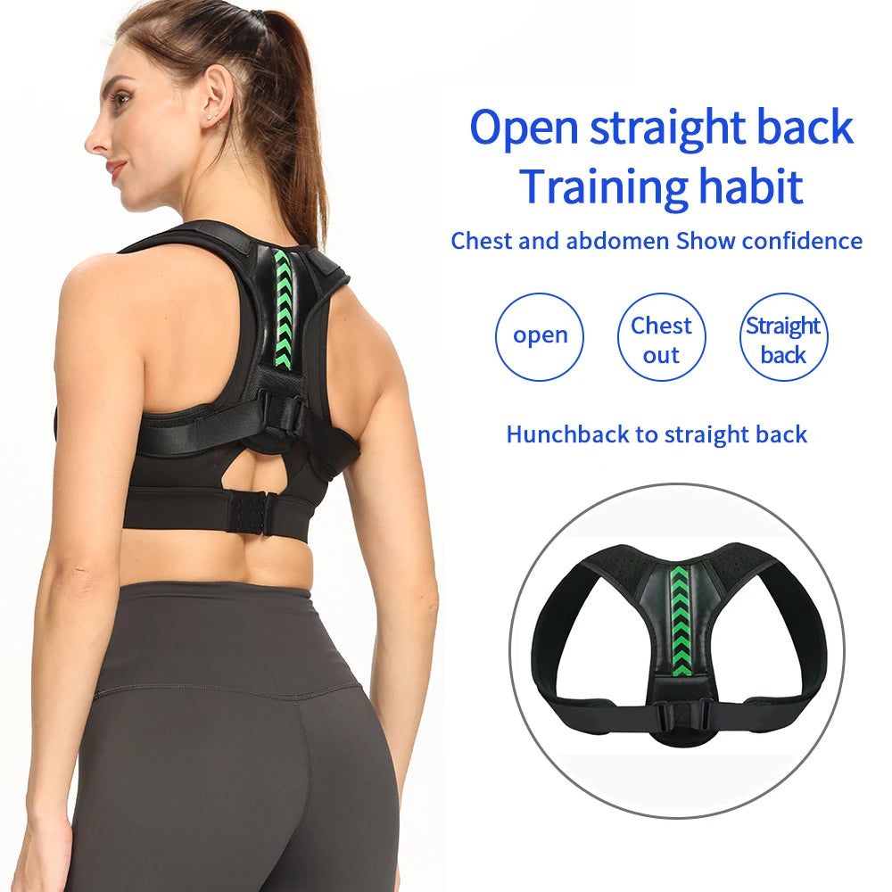 Posture Corrector Belt Adjustable Back Brace Shoulder Support