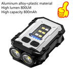 Mini USB Rechargeable COB LED Flashlight Work Light