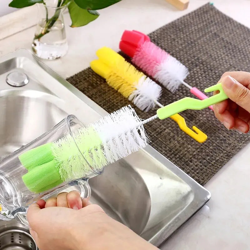 Baby Bottle Cleaning Brush Long Handle Sponge Brush Secondary image