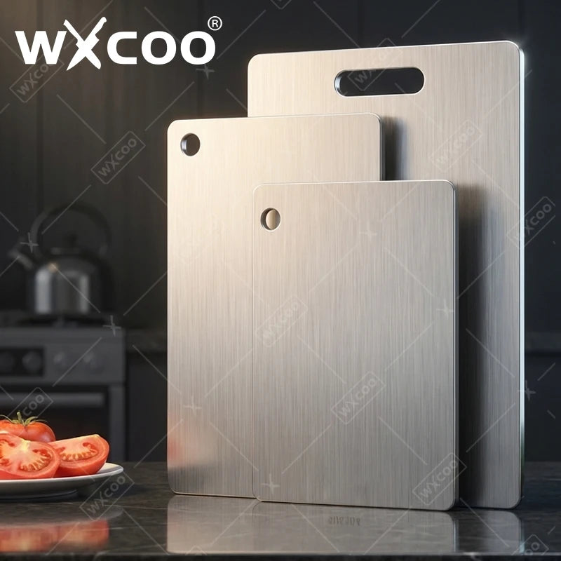 WXCOO Stainless Steel Cutting Board Double-Sided