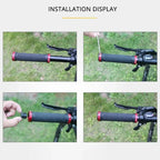 MTB Bicycle Handlebar Grips Anti-Slip Alloy Lock Rubber Bike Grips