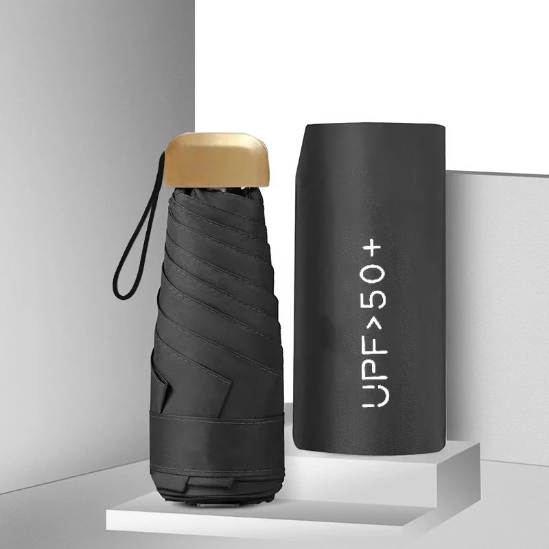 Buy Ultra Light Mini 5-Fold UV Sun Umbrella Pocket Capsule