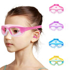 Kids Swimming Goggles UK | Waterproof Anti-Fog Large Frame Swim Glasses