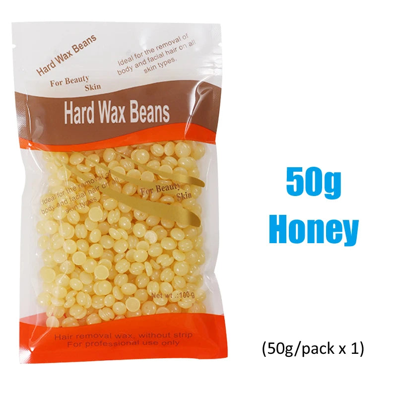 Brazilian Hard Wax Beans 50g Painless Body Hair Removal Wax