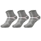 Men's Hiking Basketball Socks 3 Pairs Breathable Sweat Absorbent