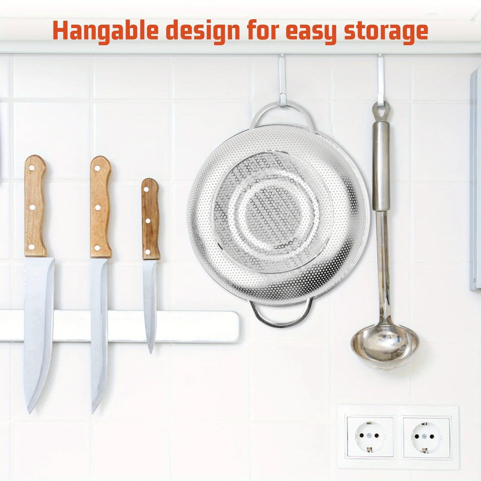 Stainless Steel Mesh Strainer Fine Colander Set Secondary image