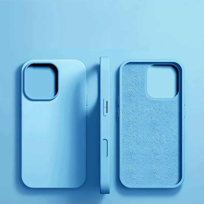 Original Liquid Silicone Case for iPhone 17 16 15 14 13 12 11 Pro Max