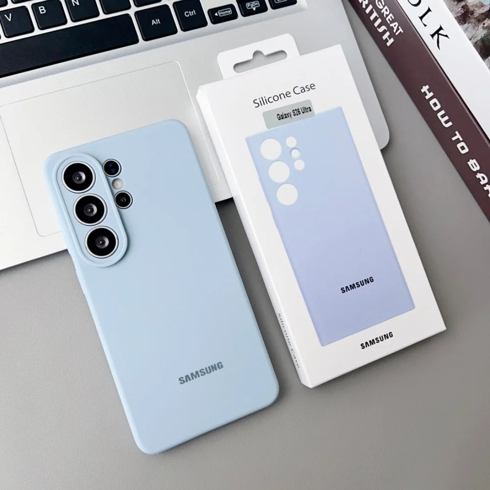 Liquid Silicone Case for Samsung Galaxy S22 S23 S24 S25 S26 Ultra