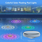 Solar Rechargeable Floating Pool Lights with Remote