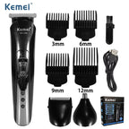 Kemei KM1506 Hair Clipper 3in1 Trimmer USB Recharge Beard Nose Shaver