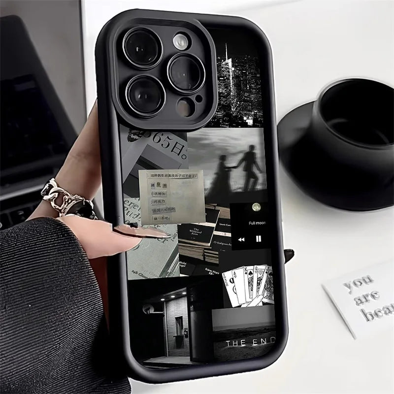 Graffiti Silicone Case for iPhone 16 15 14 13 12 11 Pro Max