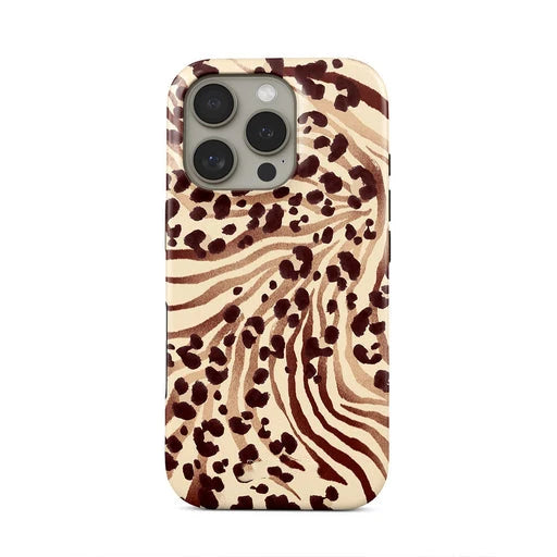 Luxury Blue Flower Double-Layer Case for iPhone 17 16 15 14 13 Pro Max