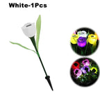 Solar Tulip Rose Flower Lights for Waterproof Garden Decor