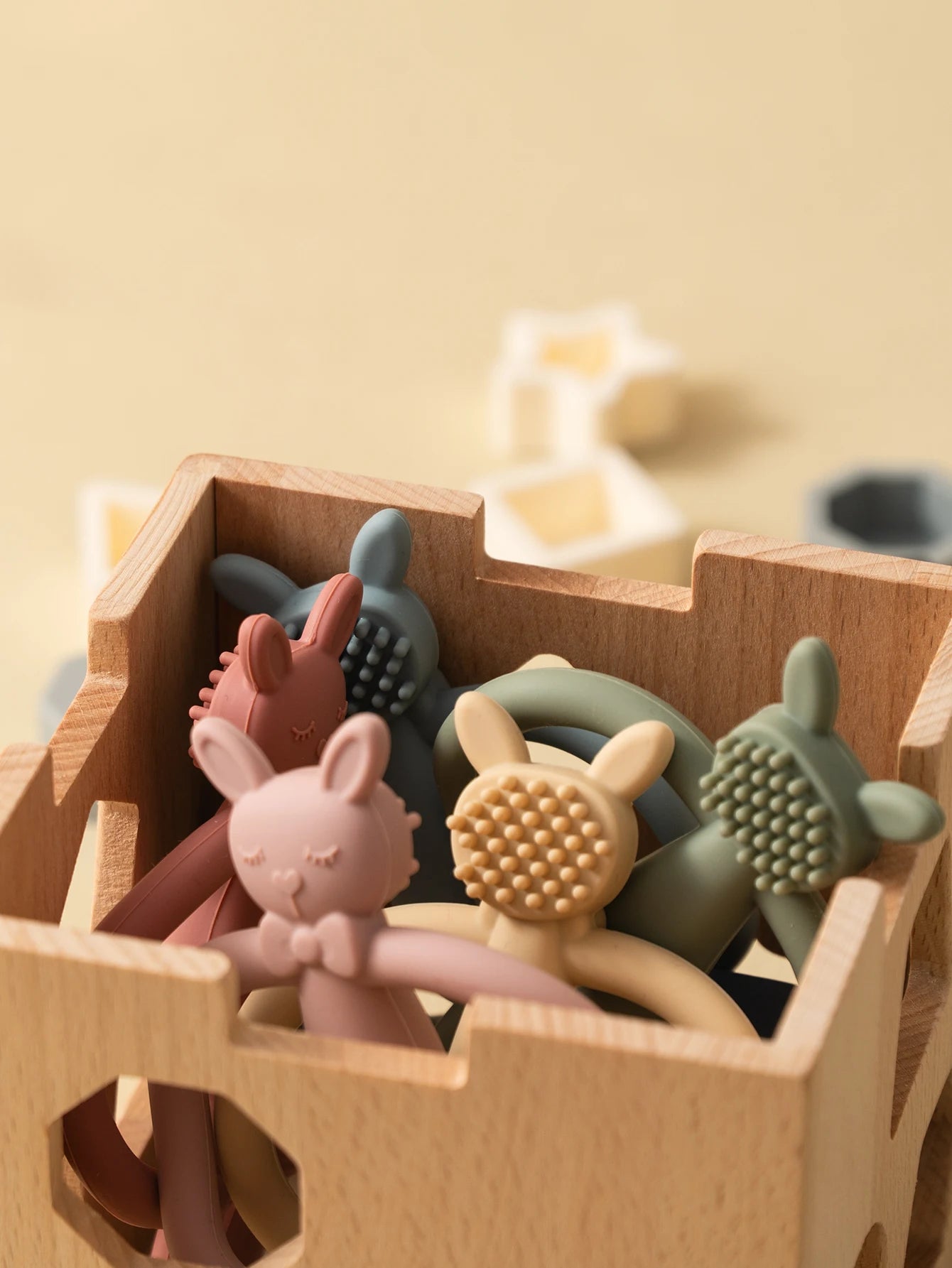 Cartoon Rabbit Silicone Baby Teether BPA Free Toy