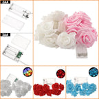 Rose Flower LED Fairy Lights USB String Decoration