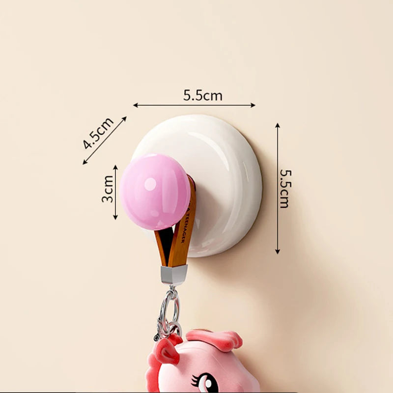 Adhesive Wall Hook Durable No-Drill Coat & Bathroom Storage Hook